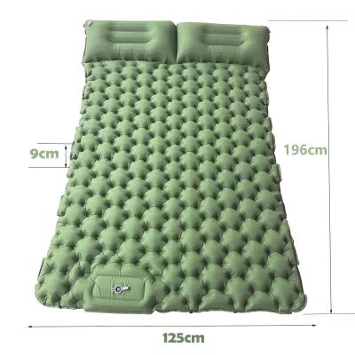 Modern Portable Double Sleeping Pad for Outdoor Tents Hiking Fast Inflation Foldable TPU Topper for Bedroom Living Room Use