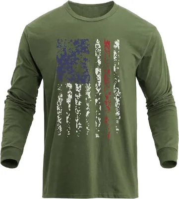 Long Sleeves Men's T-shirts High Quality Printed Men's T-shirt