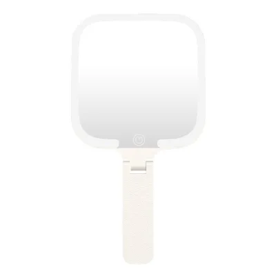 Handheld LED Cosmetic Mirror Supplementary Lighting High Quality Appearance for Student Dormitory Use Portable Ladies Mirror