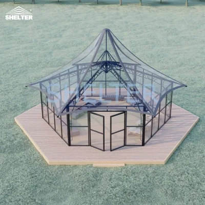 Prefabricated Pvc Roof Glass Wall Conservatory Sunroom Gazeboo Free Standing Sunroom