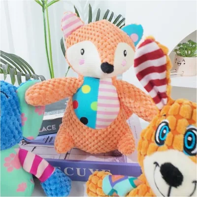 Eco-Friendly Soft Chew Toy for Dogs & Cats, Durable Plush Squeaky Toy