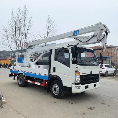 Factory Direct Sales 14m 16m Howo Truck Mounted Aerial Working Platform Truck in Nigeria