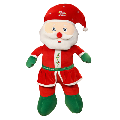 Christmas Glowing Santa Claus Decorative Ornaments Plush Toy Dolls