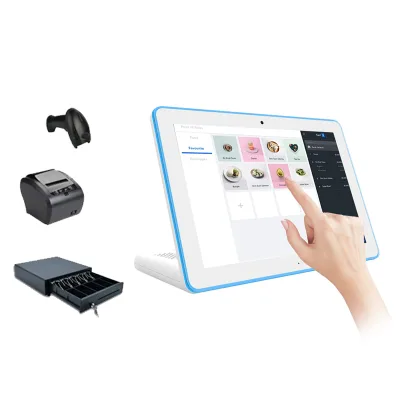 10.1 Inch Android L Shape POS Tablet Signage RK3566 Android 11 POE Function POS Digital Menu Display