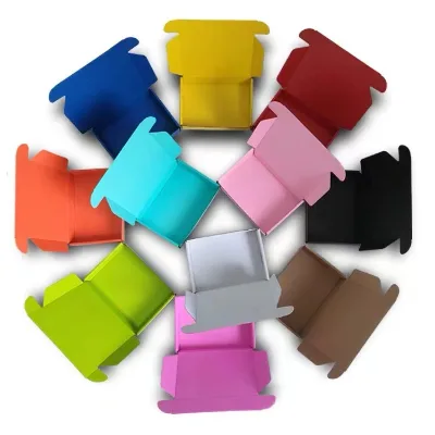 Free Samples Custom Colorful Small Folding Corrugated Paper Carton Mailing Apparel Shipping Box With Logo for Small Business