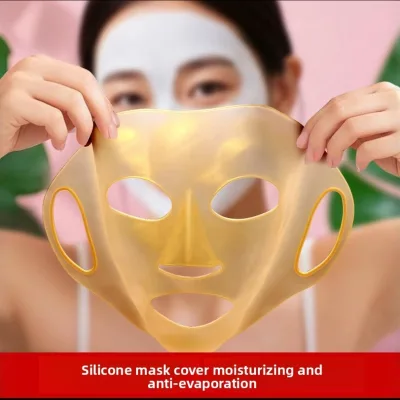 Shenzhen Factory Wholesale Cross Border 3D Silicone Facial Mask Cover Prevents Moisture Evaporation Silicone Mask Cover