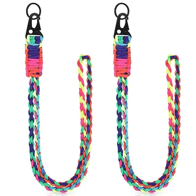 Hot Sale Braided Mobile Phone Lanyard Eagle Buckle Outdoor Colorful Key Chain Mobile Phone Lanyard for IPhone 16