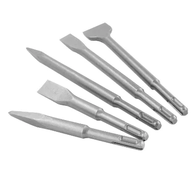 High Carbon Steel SDS Plus Max Hammer Flat and Point Chisel