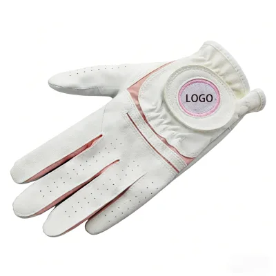 Women's Sports PU Golf Gloves Non-Slip Microfiber Cloth Elastic Breathable Left and Right Hands Golf Gloves
