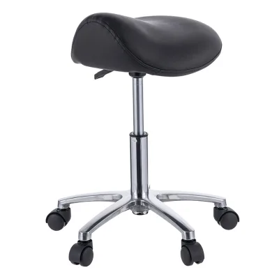 Barber Beauty Salon Light Weight Saddle Stool Adjustable Dental Ergonomic Bar Stools Swivel Stool With Wheels