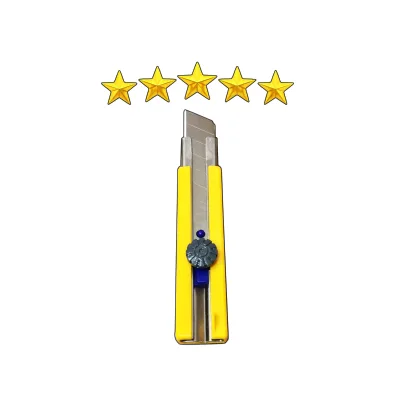 German Top Grade Sharp Box Cutter for Workman l SK-5 Replaceable Blade l ABS Body l Superior Quality l First Place for Export