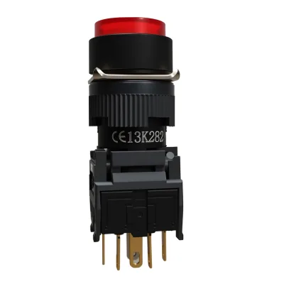 F16-271-281-291 24V Plastic Illuminated Self-Resetting Push-Button Switch; Available in Round Square Rectangular Styles