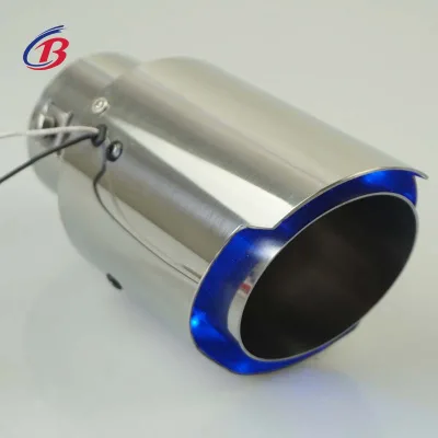Factory Custom 3 Series Carbon Fiber Muffler with Flamethrower Throat Doublet Outlet Hot Carbon Exhaust Tip for Cars