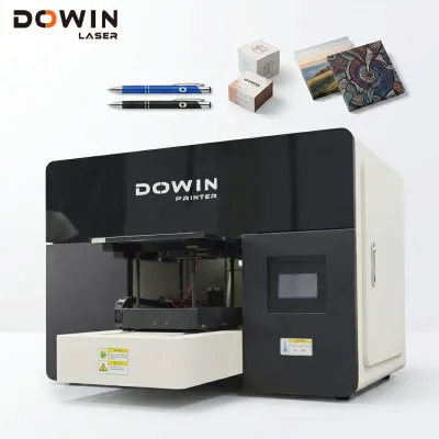 Industrial Grade A3 UV Printer Machine High Color Reproduction Automatic Height Detection for Gift Boxes Flat Roll Materials