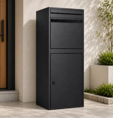 French Style Freestanding Mail Parcel and Letter Box Lockable Outdoor Package Delivery Box for Home Entrance Boite a Colis
