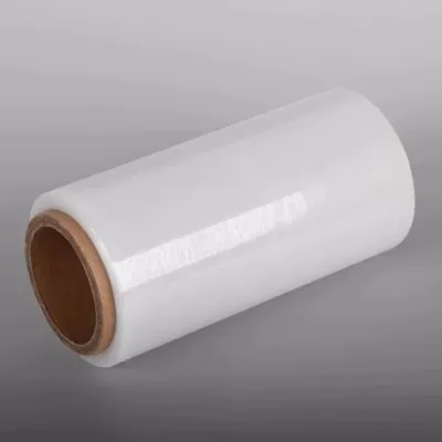 Heavy-Duty Clear Pallet Stretch Wrap, Self-Adhering Industrial Shrink Film, Durable Handles