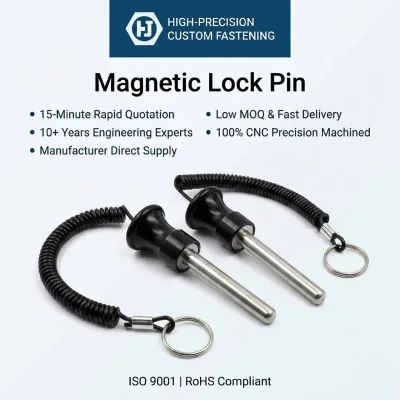 Premium Magnetic Weight Stack Pin with Anodized Aluminum Head for High-End Fitness Machine Brands