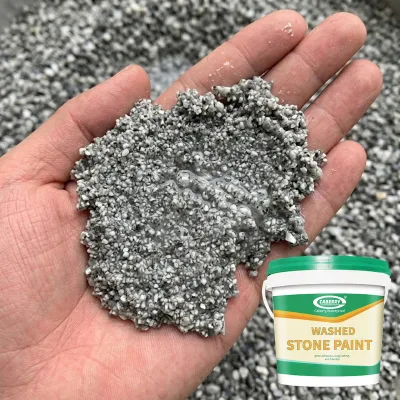 Weatherproof Resin Washed Stone Paint - High Bond Strength Natural Gravel Surface Coating for Interior and Exterior Decoration