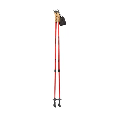 Hot Selling Lightweight Foldable Customized Red Nordic Alpine Aluminum 6061 Tubing Ski Poles