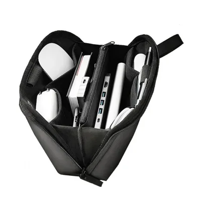 Custom Waterproof Multi-dividers Cords Organizer Travel Electronic Gadget Special Purpose Bags for Cable Charger & Mouse