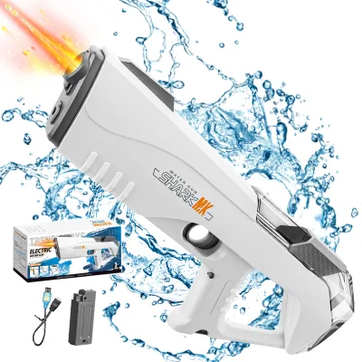 Plastic Outdoor Beach Sport Pistola De Agua Juguete De Verano Water Battle Continuous Electric Shooting Holi Water Spray Gun Toy