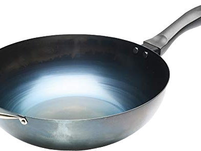 Easy-to-Use 28cm Iron Wok IH Gas Stove Compatible Made China Non-Stick Rust-Resistant No Seasoning Required Hard