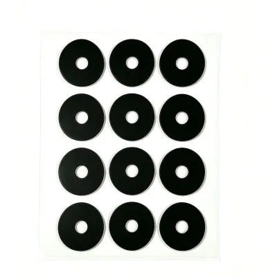 OEM Die Cut Self Adhesive 3M Silicone Rubber Feet Anti Slip Shock Absorbing Seal Pad Home Appliance Acrylic Instrument Black