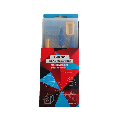 Plastic Math Geometry Box Clear PP Box Plastic Math Set