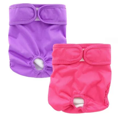 Comfortable and Breathable Solid Plain Color Female Dog Diapers
