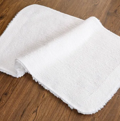 Luxury Hotel 100% Cotton Quick-Dry Eco-Friendly Embroidered Anti-slip Bath Rug