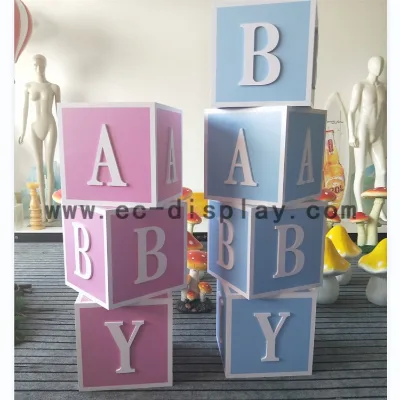 Hot Selling Custom Alphabet Blocks for Party Baby Shower Wedding Decorative Gift Shaped Baby Letter Box
