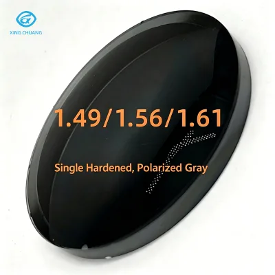 Low-price Wholesale of Grey Polarized Sunglasses Lenses, Customizable From 1.49 to 1.61.