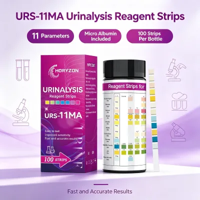 URS-11MA 11-in-1 Urine Test Strip Containing Microalbumin Family Kidney Diabetes Urinary Tract Infection Health Examination 100