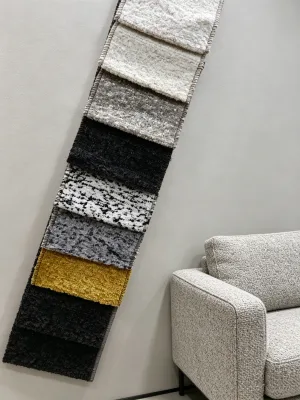 Flecked Chenille Knitted Upholstery Fabric for Sofa 100% Polyester Textured Speckled Abrasion-Resistant Heavy Weight Home