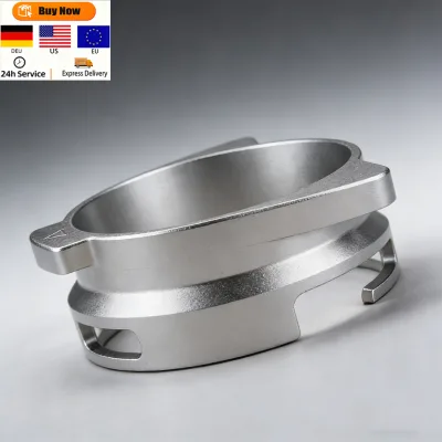 Customized Silver Classic Design 54mm Hands-Free Eco-Friendly Aluminum Dosing Funnel for Espresso Machine Accessories Cafe Use