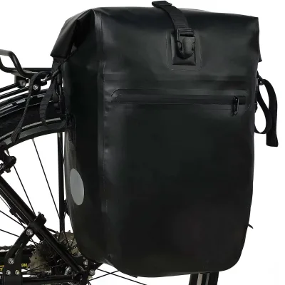 Long Tour TPU Waterproof MTB Road Bike Luggage Pannier Bag Outdoor Travel Cycling Bag Basket Bicycle Accessories Rear Rack Bags