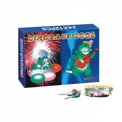 Chinese Factory Wholesale Outdoor Toy Fireworks W 667 Dinosaur Eggs for Children