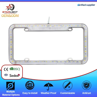 US size high-quality LED plastic car license plate holder manufacturer wholesale license plate holder