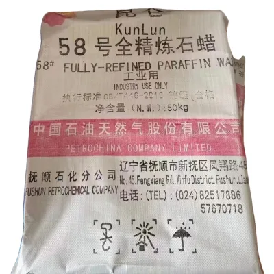 Kunlun Fully Refined Paraffin Wax 60 Melting Point Solid Blocky Shape for Candle Making Industrial Grade 25kg/bag