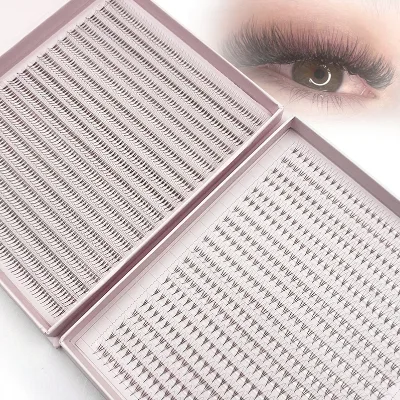 Mega 7 mm 5d 10d 14d Speedy Promade Lash Premade Fans Eyelash Extensions l Curl Extention Large Trays Matte Black