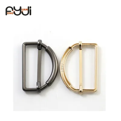 Three-Speed Adjustable D-Word Decorative Alloy Buckle Metal-Plated Strap for Belts Garments Clothing Bag Activities
