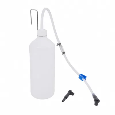 1L One Man Brake and Clutch Bleeder Bottle Kit with Non Return Check Valve Hose Universal Brake Fluid Collection Tool