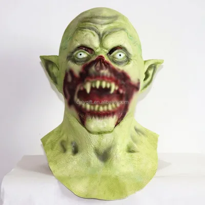 Halloween Vampire Mask Zombie Head Mask for Adult Scary Horror Creepy Demon Monster Mask for Halloween Costume Party