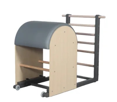 Ladder Barrel NO.3 Wooden Base Plate Microfiber Leather Equipment Maple Wood Pilates Adjustable Ladder Barrel  Body Health