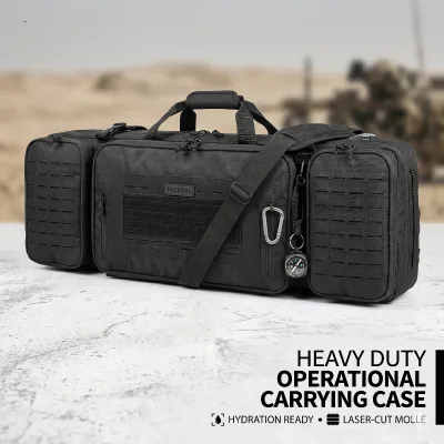Heavy Duty Operational Tactical Style Carrying Case Hydration Compatible and Laser-Cut MOLLE for Field Work