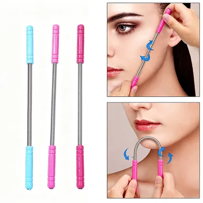 Wholesale Smooth Glide Face Scraper Spring Hair Remover Facial Epilator for Hair Beauty Tools Face Lips Chin Facial Hair Removal