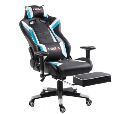 Wholesale metal frame gaming chair with foot rest