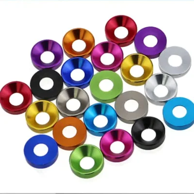 M6 Countersunk Washer Anodized Aluminum Washer Anodized Aluminum Alloy Countersunk Washer