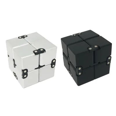 Wholesale Unlimited Vent Finger Decompression Alloy Fidget Toy Stress Magic Creative Infinity Cube Toys
