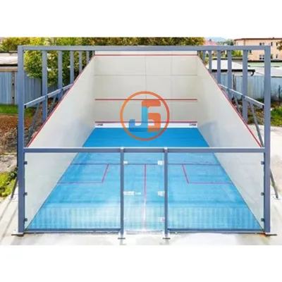 Glass Fully Enclosed Indoor Squash Court Single Sports Court Outdoor Double Squash Courts with Roof Custom